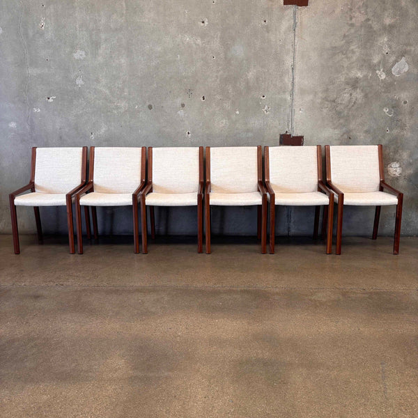 Set of Six Mid Century Modern Style Dining Chairs