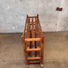 Three Tier Antique Shoe Rack on Wheels - Rolls Beautifully