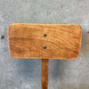 Vintage Wood Stool With Adjustable Back Rest - PENDING