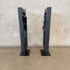 Pair of Vintage Brutalist Metal & Plaster Sculptures - Ballet Dancers