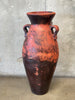 Large Vintage Terra Cotta Brown Distressed Vase