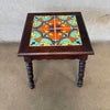 California 1930's Tile Top Side Table