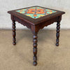California 1930's Tile Top Side Table