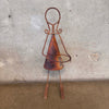 Vintage Metal Girl Pot Holder