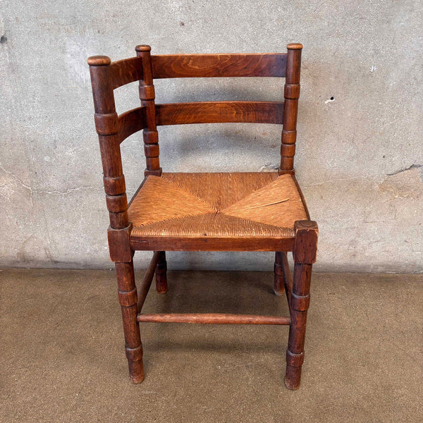 Antique Corner Chair w/Rush Seat (As - Is)