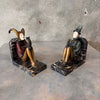 Roland Paris Marble & Cast Bronze Cold-Painted 1930s Bookends - Pending