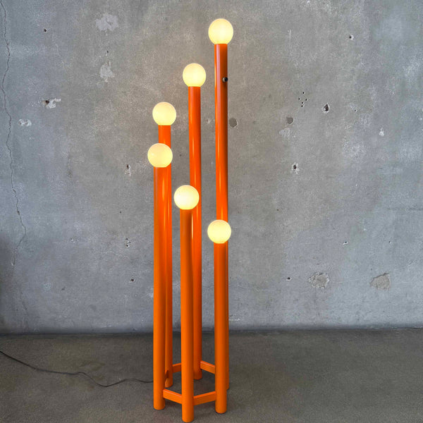 60s Orange Robert Sonneman Waterfall Lamp