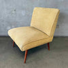 1960s Pale Yellow Slipper Lounge Chair