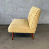 1960s Pale Yellow Slipper Lounge Chair