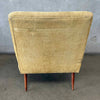 1960s Pale Yellow Slipper Lounge Chair