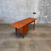 Danish Modern Drop Leaf Teak Desk
