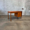 Danish Modern Drop Leaf Teak Desk