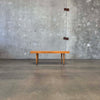 Mid Century Modern Slatted Bench/Coffee Table