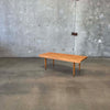 Mid Century Modern Slatted Bench/Coffee Table