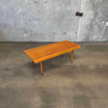 Mid Century Modern Slatted Bench/Coffee Table