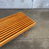 Mid Century Modern Slatted Bench/Coffee Table