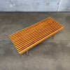 Mid Century Modern Slatted Bench/Coffee Table