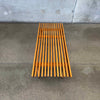 Mid Century Modern Slatted Bench/Coffee Table