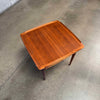 Danish Modern Cane + Teak Side Table by Poul Jensen for Selig