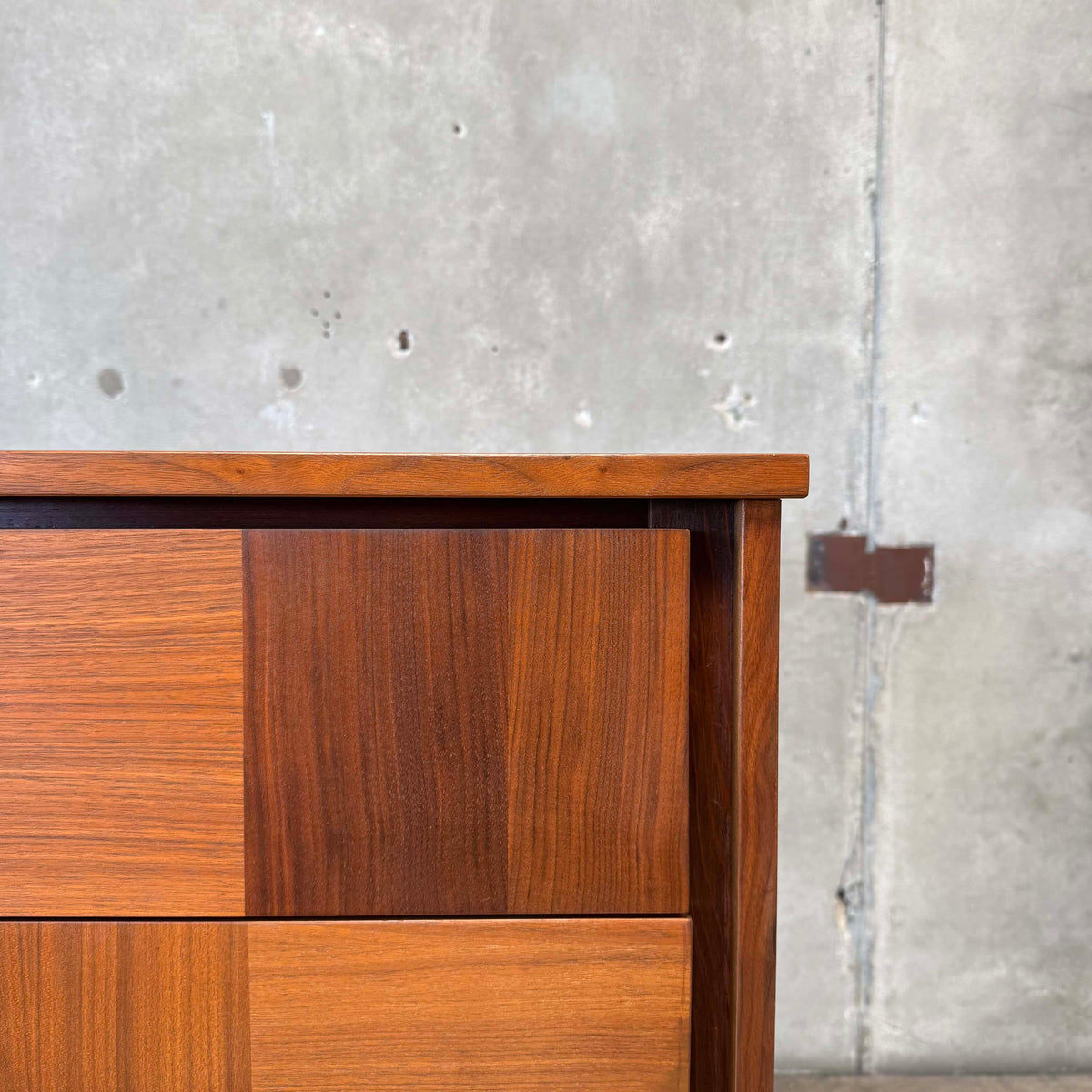 Mid Century Modern Walnut Highboy Dresser