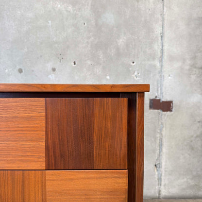 Mid Century Modern Walnut Highboy Dresser