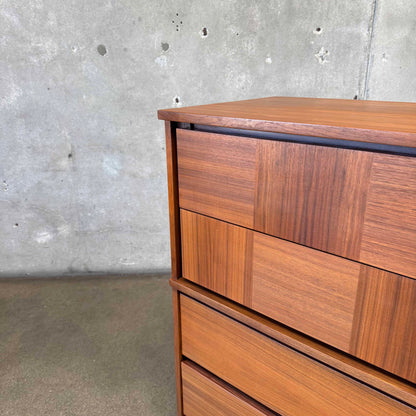 Mid Century Modern Walnut Highboy Dresser