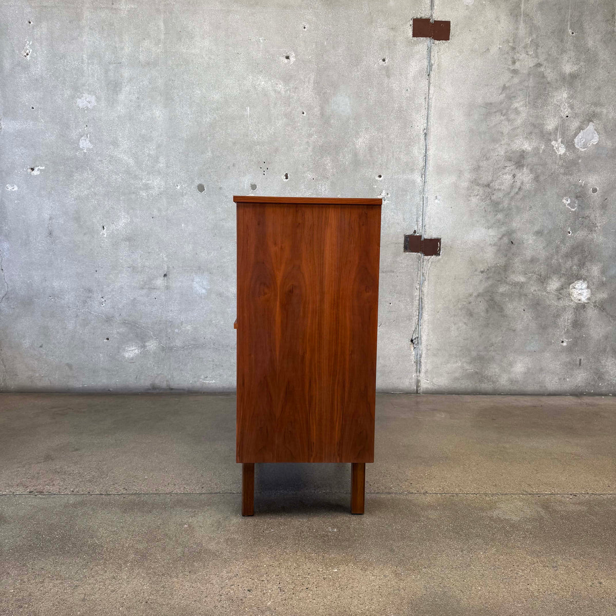 Mid Century Modern Walnut Highboy Dresser