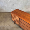 Mid Century Modern Walnut Nine Drawer Dresser