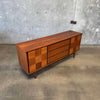 Mid Century Modern Walnut Nine Drawer Dresser