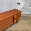 Mid Century Modern Walnut Nine Drawer Dresser