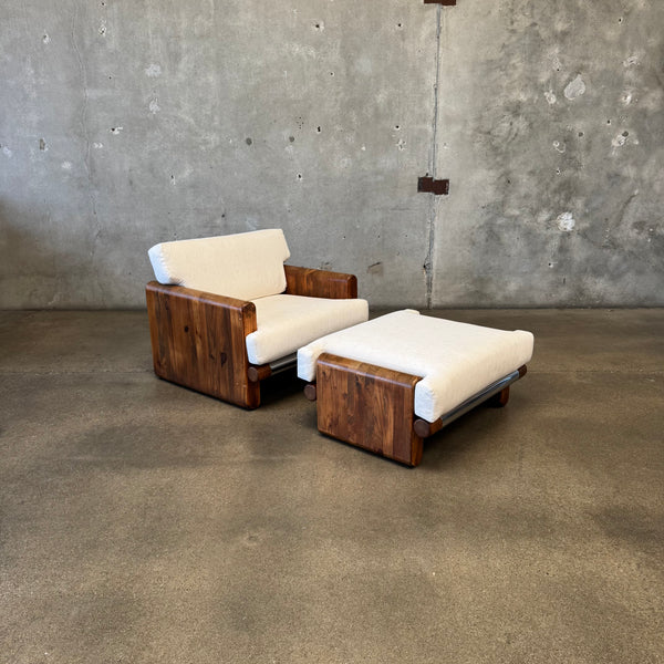 Mid Century Modern Lounge Chair + Ottoman by John Caldwell/California Modern -HOLD