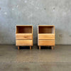 Pair of Mid Century Modern Russel Wright Stardust Nightstands