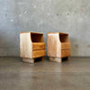 Pair of Mid Century Modern Russel Wright Stardust Nightstands