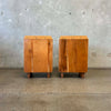 Pair of Mid Century Modern Russel Wright Stardust Nightstands