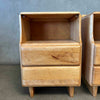 Pair of Mid Century Modern Russel Wright Stardust Nightstands