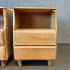 Pair of Mid Century Modern Russel Wright Stardust Nightstands
