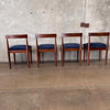 Toscano Walnut Dining Table w/ Four Chairs by Joybird
