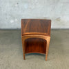 1962 Lane "Rhythm" Line Wedge Two-Tier Walnut Side/End Table