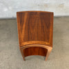 1962 Lane "Rhythm" Line Wedge Two-Tier Walnut Side/End Table