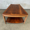 1962 Lane "Rhythm" Line Wedge Two-Tier Walnut Side/End Table