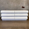 MCM White Bubble Front Six Drawer Dresser/Credenza