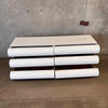 MCM White Bubble Front Six Drawer Dresser/Credenza