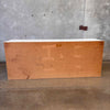 MCM White Bubble Front Six Drawer Dresser/Credenza