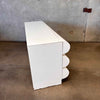MCM White Bubble Front Six Drawer Dresser/Credenza