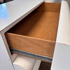 MCM White Bubble Front Six Drawer Dresser/Credenza