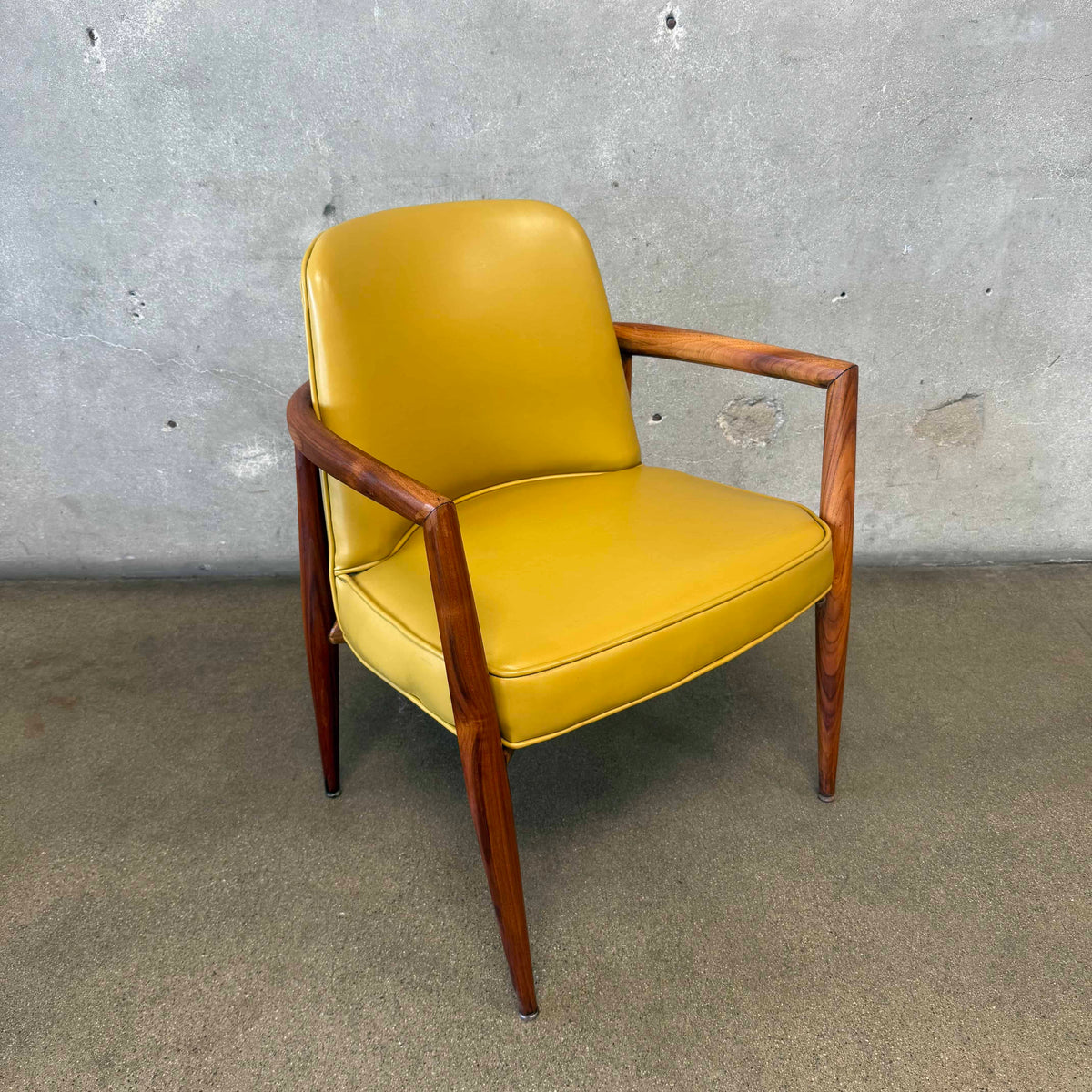 Pale Yellow 1960s Bentwood Arm Chair