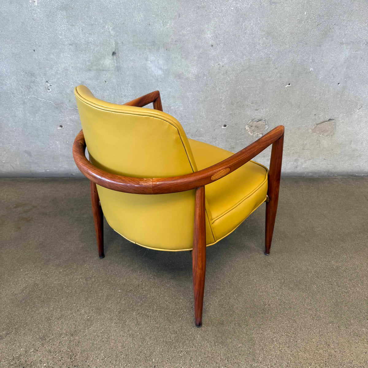 Pale Yellow 1960s Bentwood Arm Chair