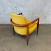Pale Yellow 1960s Bentwood Arm Chair