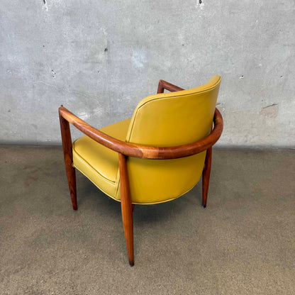 Pale Yellow 1960s Bentwood Arm Chair