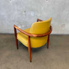 Pale Yellow 1960s Bentwood Arm Chair
